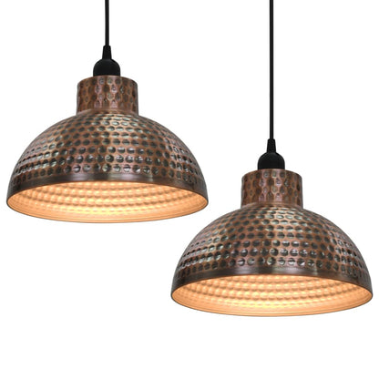 Lampadari 2 p Semisferici Color Rame - homemem39
