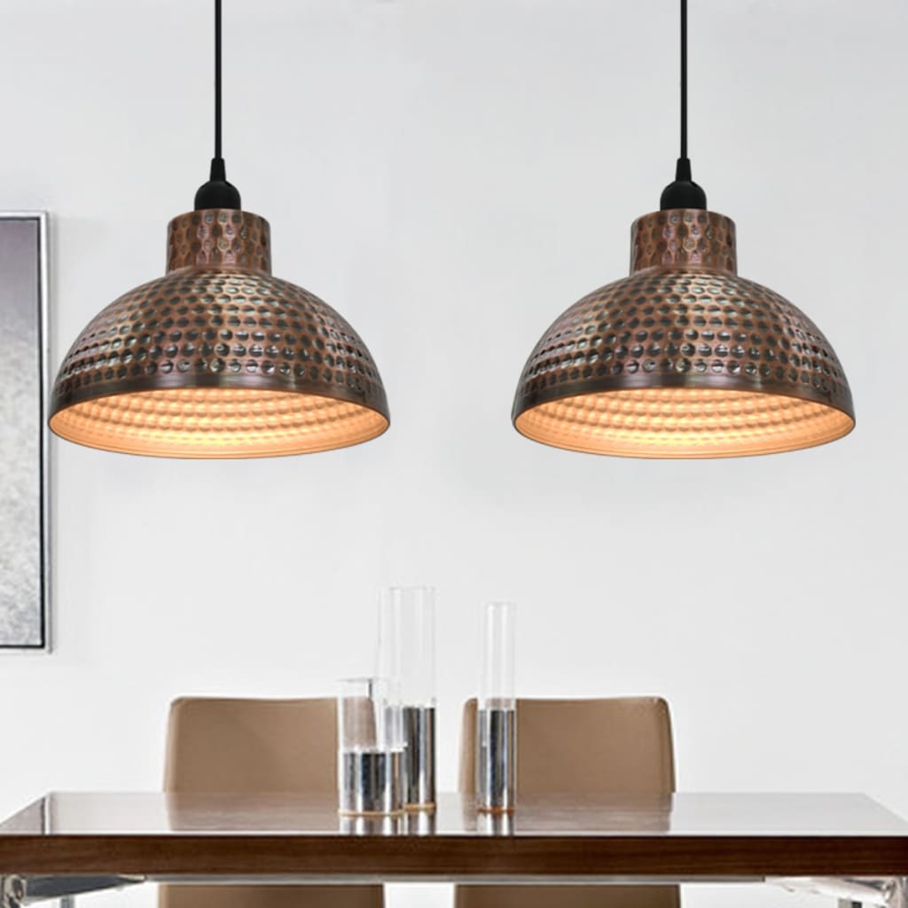 Lampadari 2 p Semisferici Color Rame - homemem39
