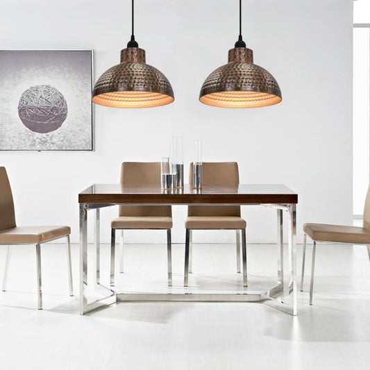 Lampadari 2 p Semisferici Color Rame - homemem39