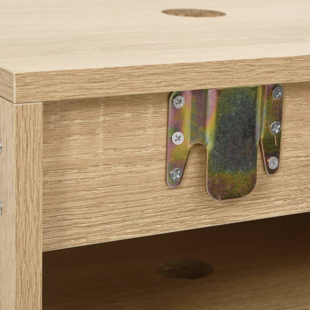 Set Mobili da Bagno 2 pz Rovere in Legno Multistrato | homemem39