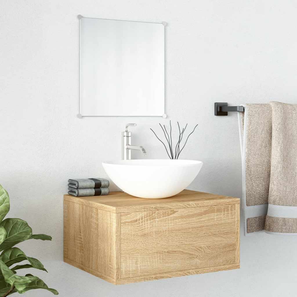 Set Mobili da Bagno 2 pz in legno multistrato