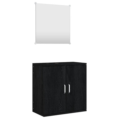 Set Mobili da Bagno 2 pz in legno multistrato
