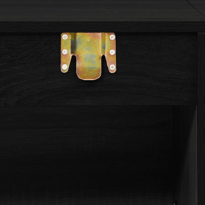 Set Mobili da Bagno 7 pz Nero in Legno Multistrato | homemem39