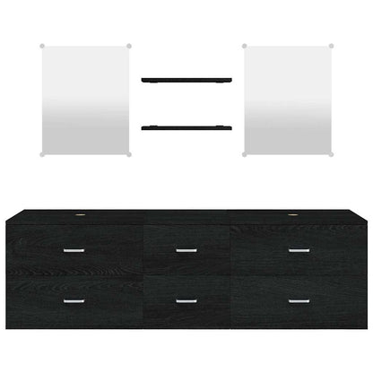 Set Mobili da Bagno 5 pz in legno multistrato