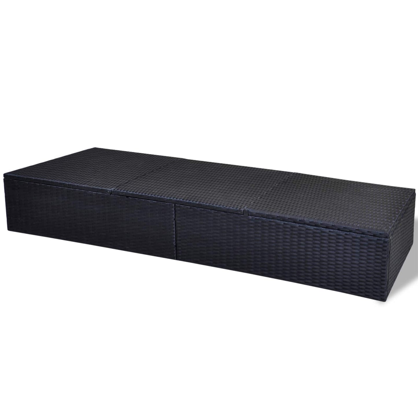 Lettino Nero polyrattan