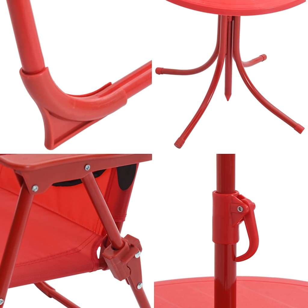 Set da Bistrot da Giardino per Bambini con Ombrellone Rosso