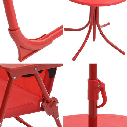 Set da Bistrot da Giardino per Bambini con Ombrellone Rosso