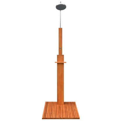 Doccia da Esterno in Legno di Eucalipto e Acciaio - homemem39