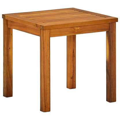 Lettino Prendisole con Tavolino Massello di Acacia e Textilene - homemem39