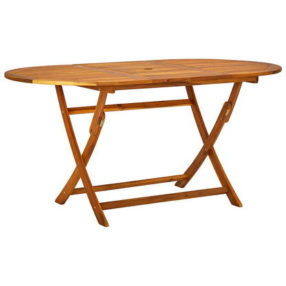 Set da Pranzo da Giardino 7 pz in Legno Massello di Acacia | homemem39