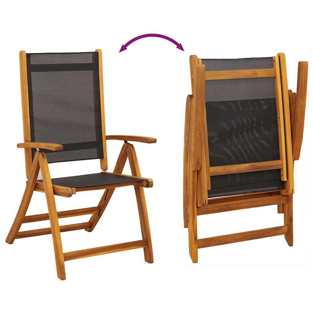 Set da Pranzo da Giardino 7 pz in Legno Massello di Acacia