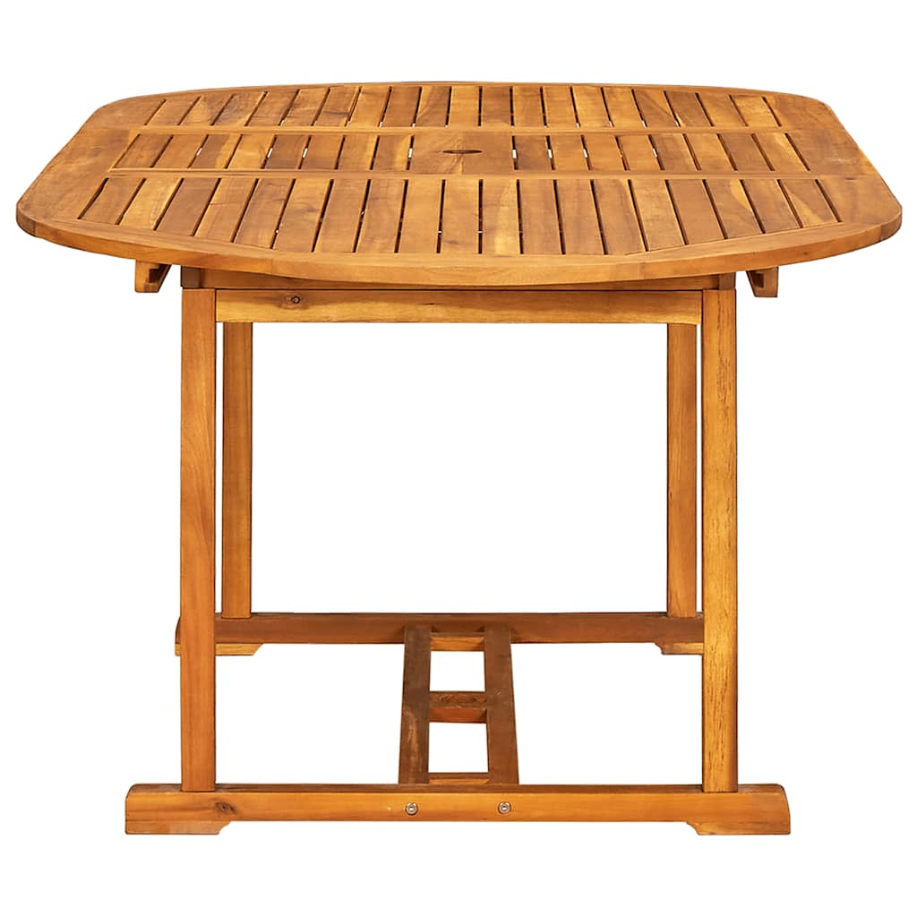 Set da Pranzo da Giardino 7 pz in Legno Massello di Acacia