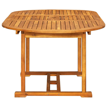 Set da Pranzo da Giardino 7 pz in Legno Massello di Acacia