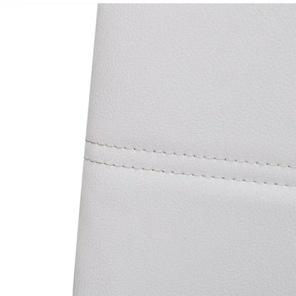 Sedie da Pranzo a Sbalzo 6 pz Bianche in Similpelle - homemem39