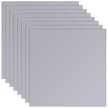 Piastrelle in Vetro a Specchio senza Cornice 8 pz 20,5 cm - homemem39