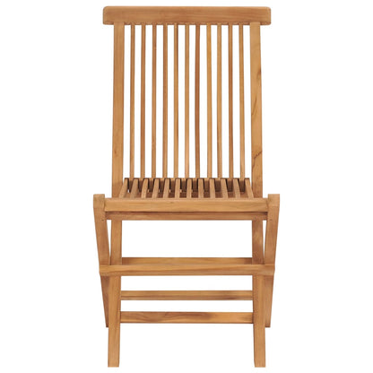 Folding Garden Chairs 2 pcs in Solid Teak Wood