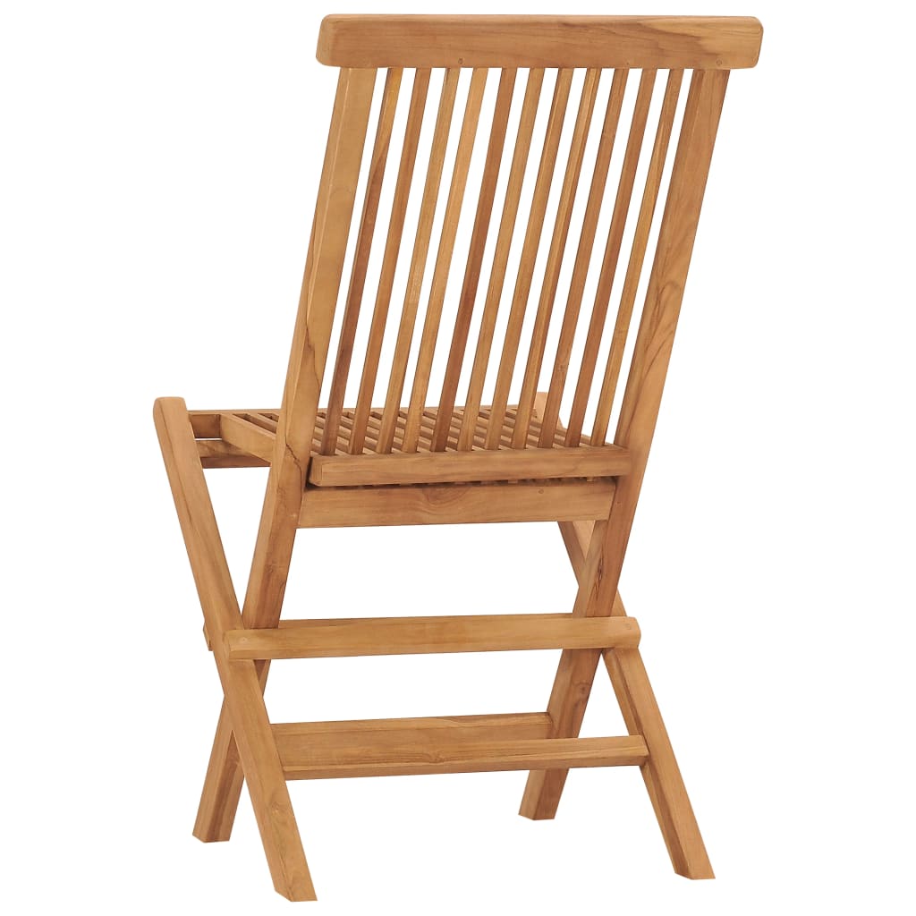 Folding Garden Chairs 2 pcs in Solid Teak Wood