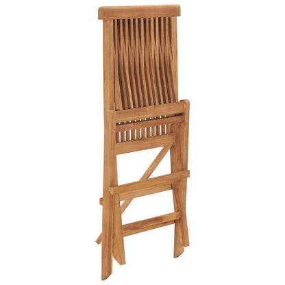 Folding Garden Chairs 2 pcs in Solid Teak Wood