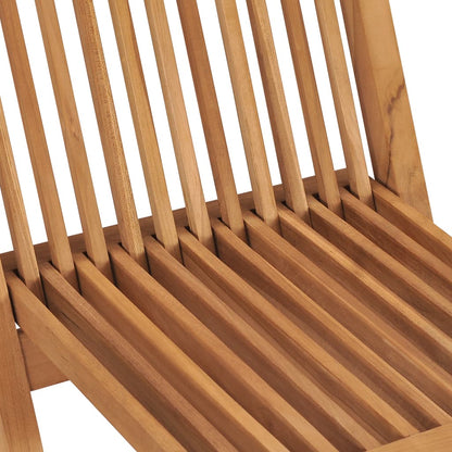 Folding Garden Chairs 2 pcs in Solid Teak Wood