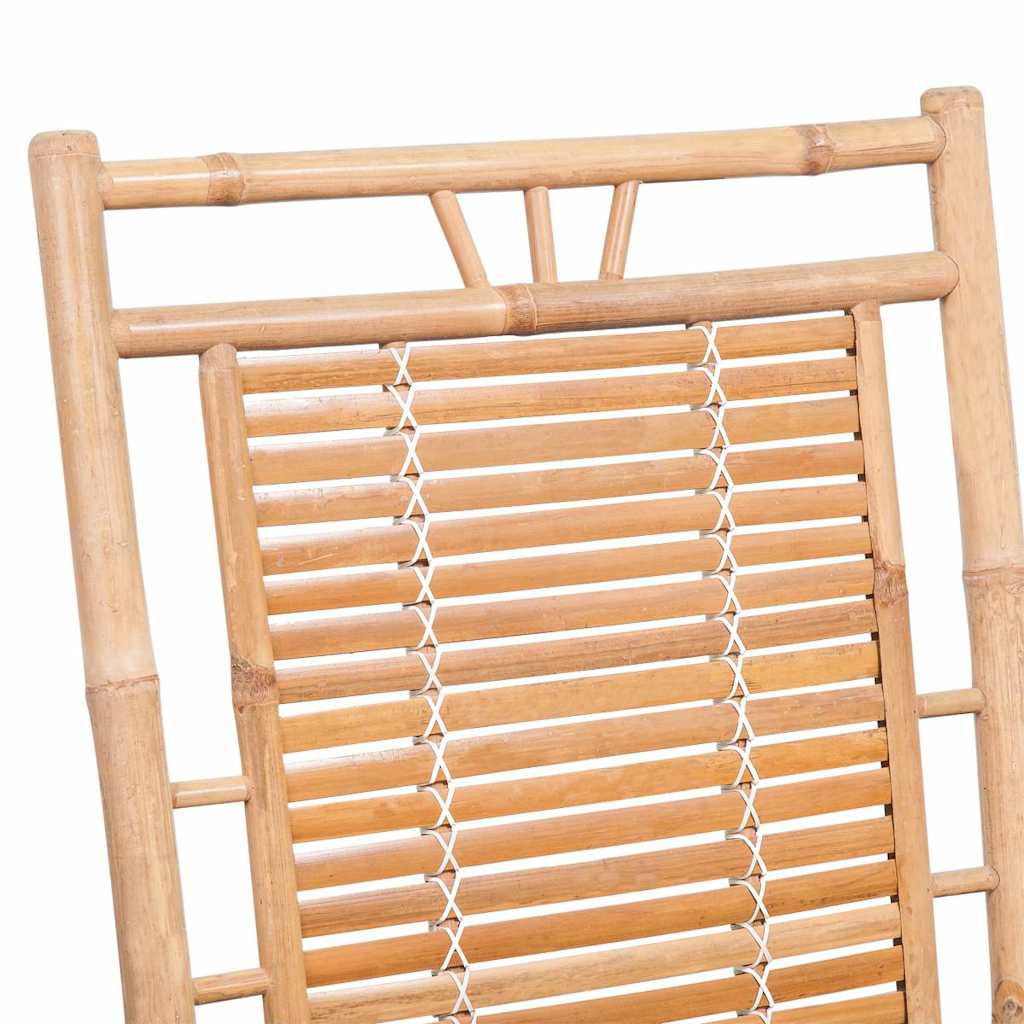 Sedia a dondolo in bamboo
