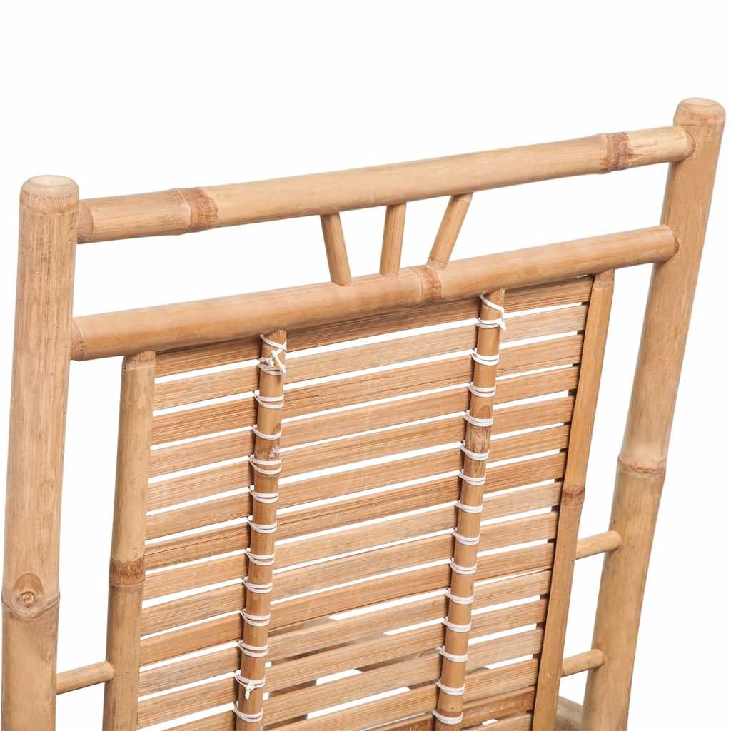 Sedia a dondolo in bamboo