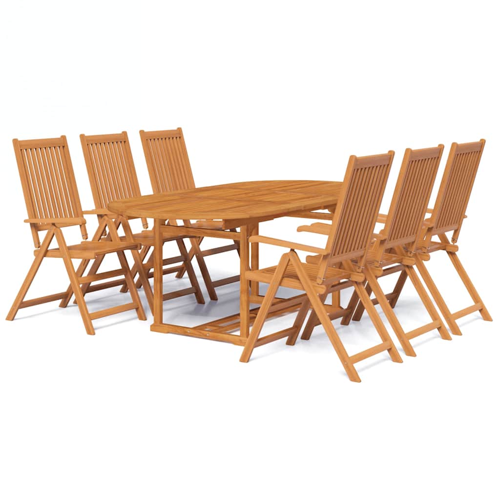 Set da Pranzo da Giardino 7 pz 150-200 cm