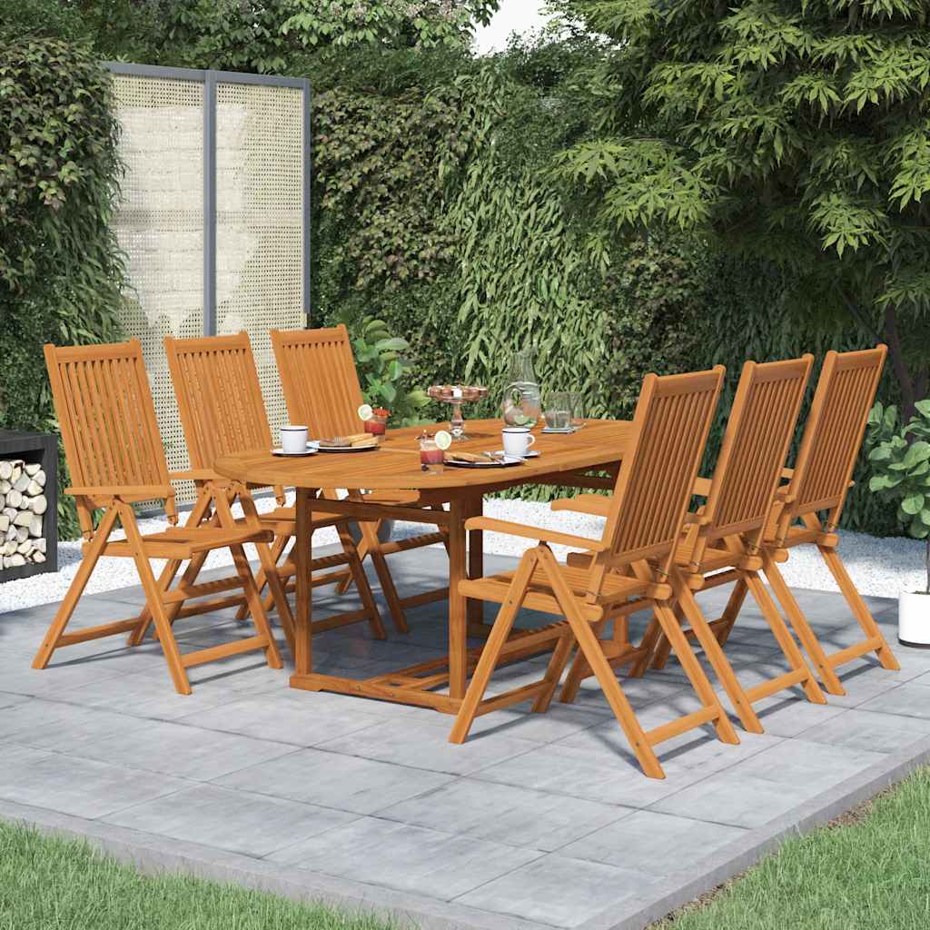 Set da Pranzo da Giardino 7 pz 150-200 cm