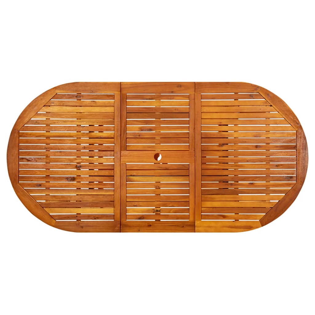Tavolo da Giardino (150-200)x100x75 cm in Legno di Acacia | homemem39