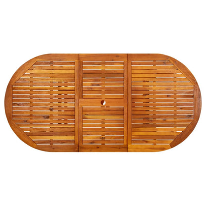 Tavolo da Giardino (150-200)x100x75 cm in Legno di Acacia | homemem39