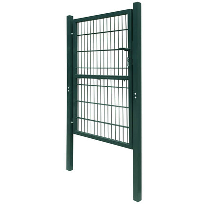 Cancello per Recinzione in Acciaio 100x200 cm Verde | homemem39