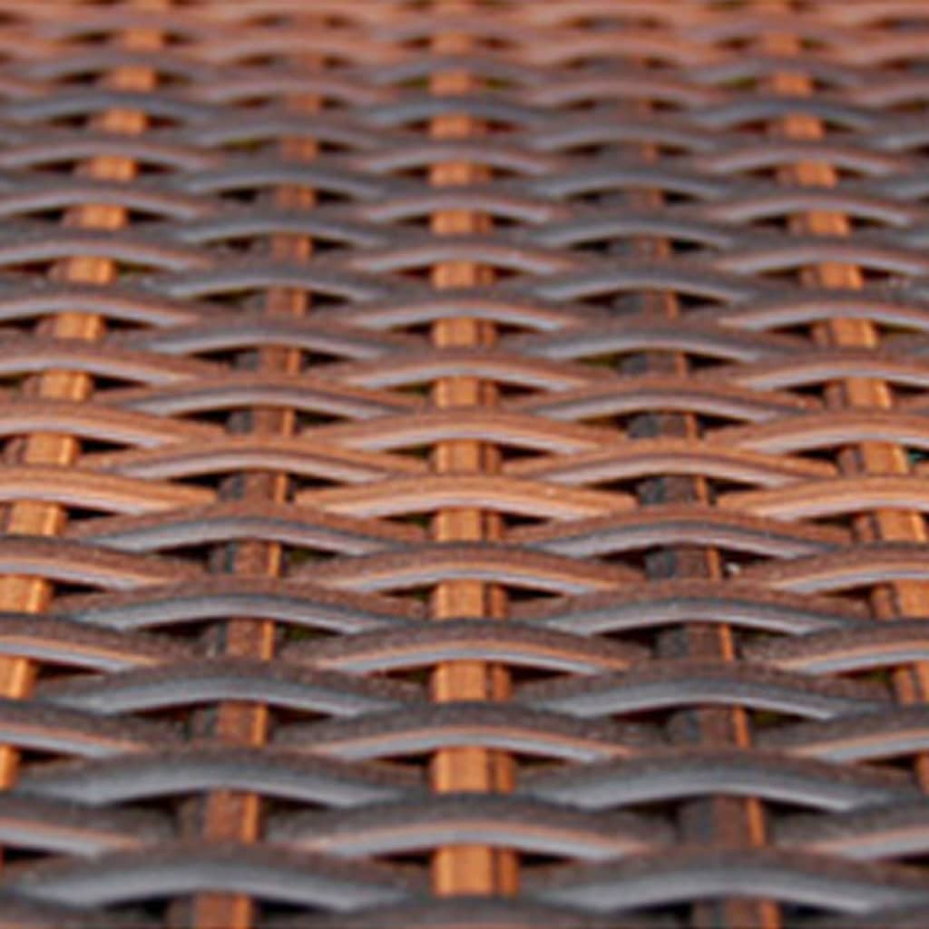 Set Divani da Giardino 6 pz con Cuscini in Polyrattan Marrone - homemem39