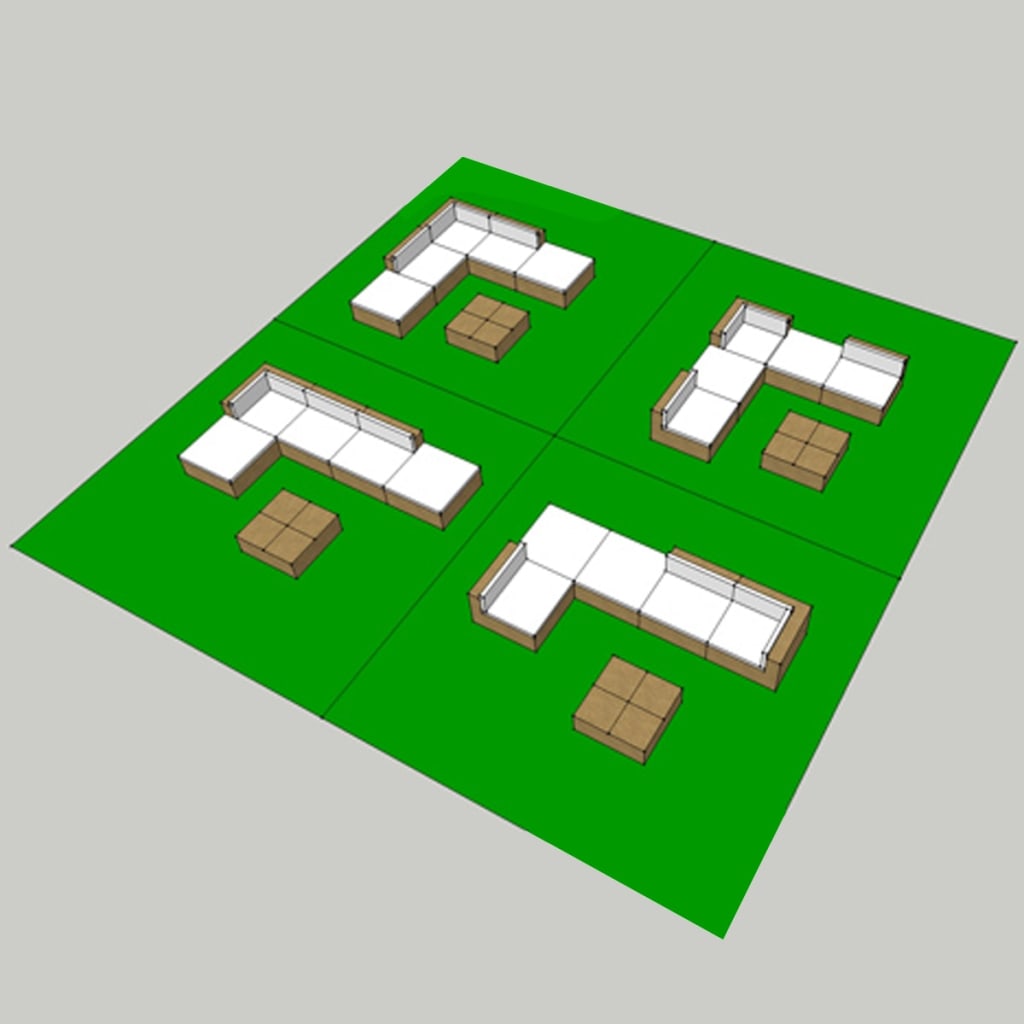 Set Divani da Giardino 6 pz con Cuscini in Polyrattan Marrone - homemem39