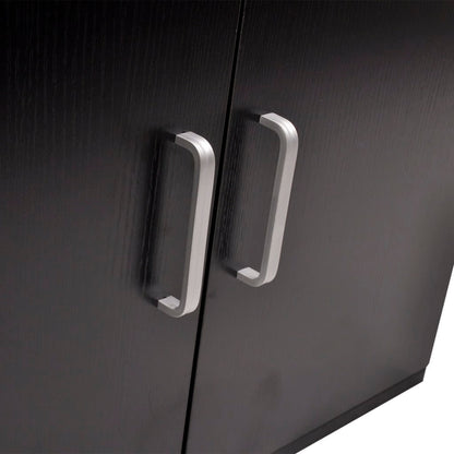 Mobili da Bagno con Lavabo Set 9 pz Nero | homemem39