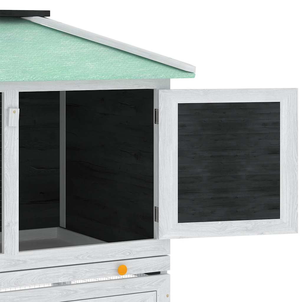 Two-Storey Wooden Hutch for Small Animals