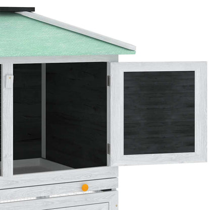 Two-Storey Wooden Hutch for Small Animals