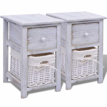Comodino da Notte Set 2 pz in Legno