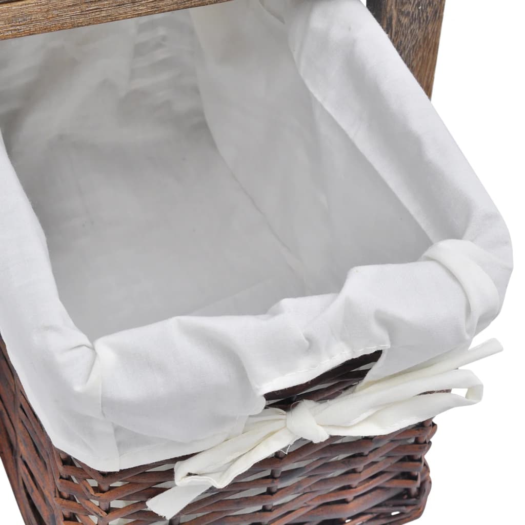 Comodino da Notte in Legno Marrone - homemem39