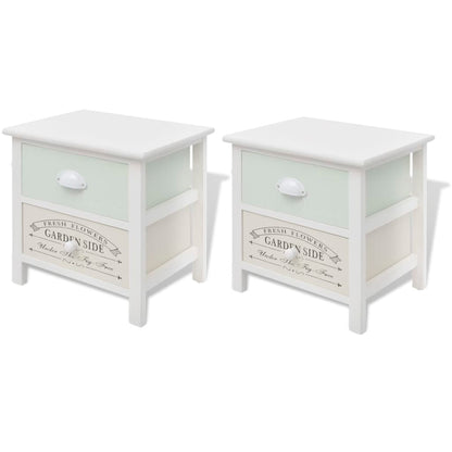 Comodino Francese Set 2 pz in Legno - homemem39