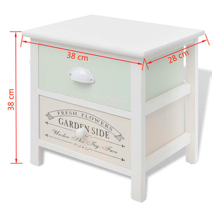 Comodino Francese Set 2 pz in Legno - homemem39