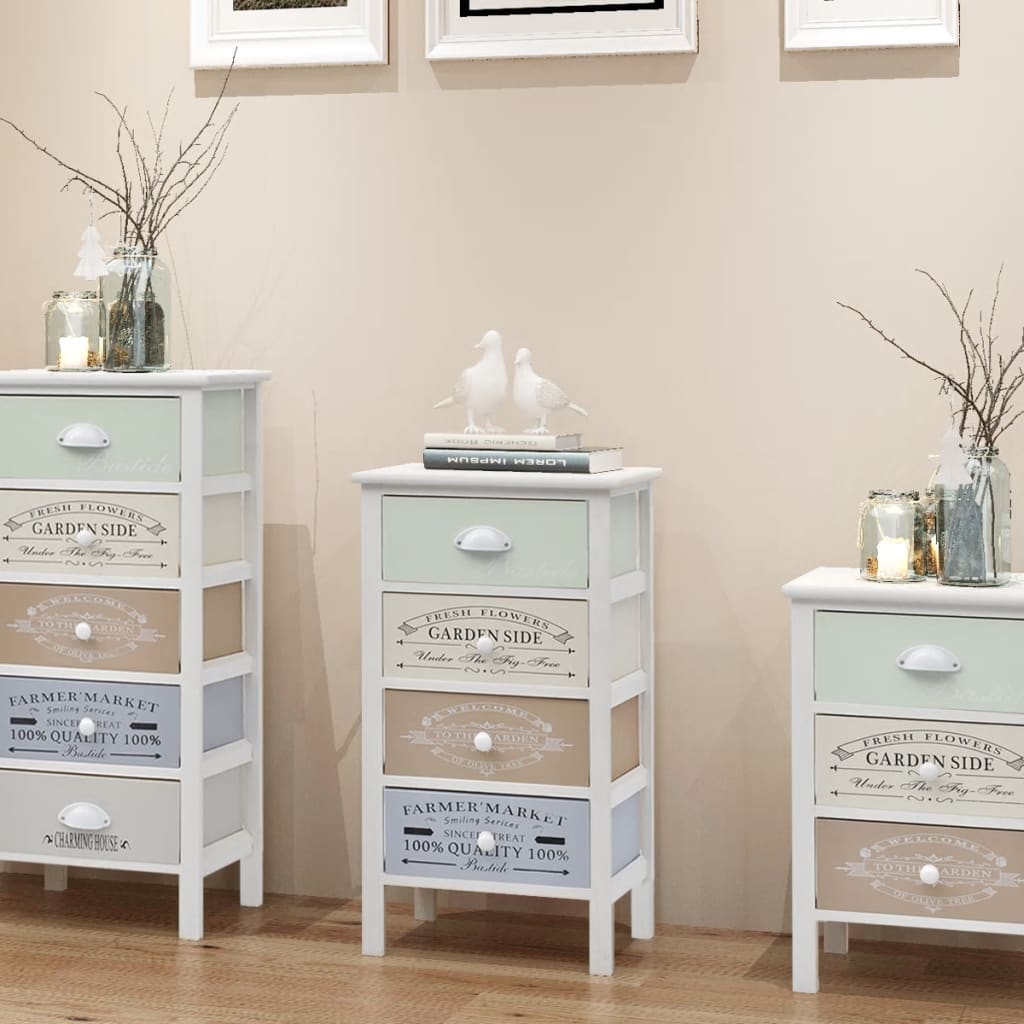 Mobile in Stile Francese con 4 Cassetti in Legno | homemem39