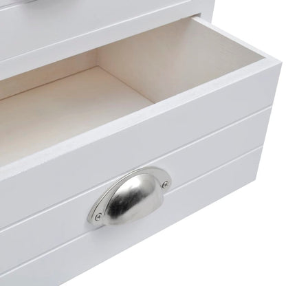 Comodino In Stile Francese Bianco - homemem39