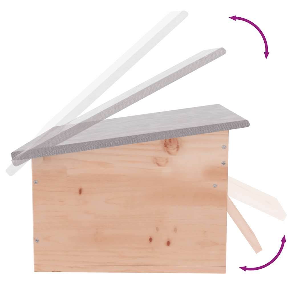 Casetta per Ricci 45x33x22 cm Legno | homemem39