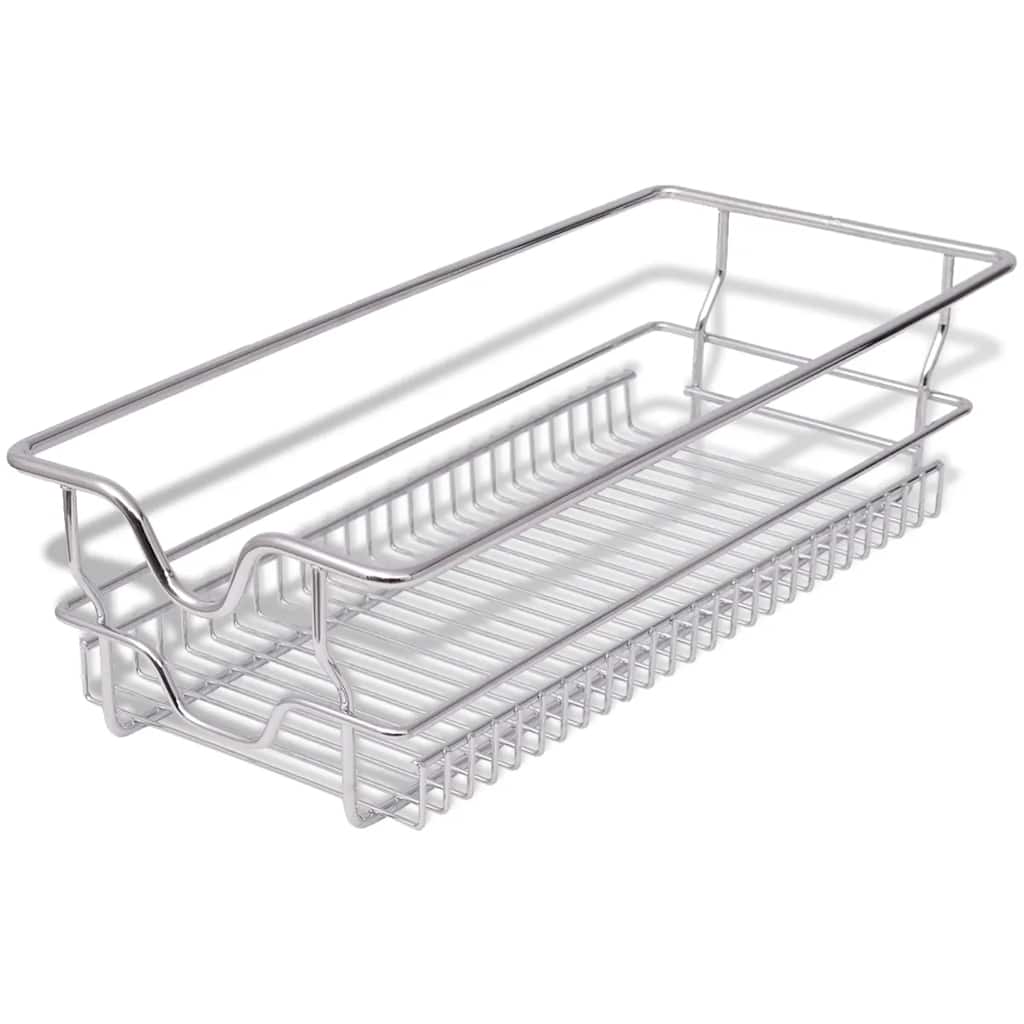 Cestelli a Rete Scorrevoli 2 pz Argento 300 mm | homemem39