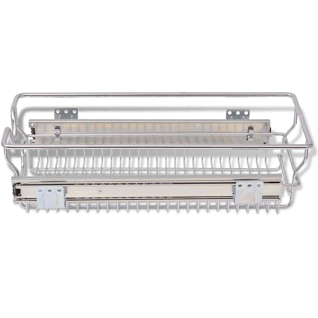 Cestelli a Rete Scorrevoli 2 pz Argento 300 mm | homemem39