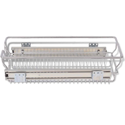 Cestelli a Rete Scorrevoli 2 pz Argento 300 mm | homemem39