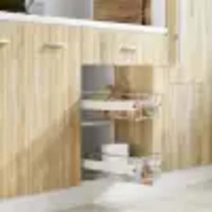 Cestelli a Rete Scorrevoli 2 pz Argento 400 mm - homemem39