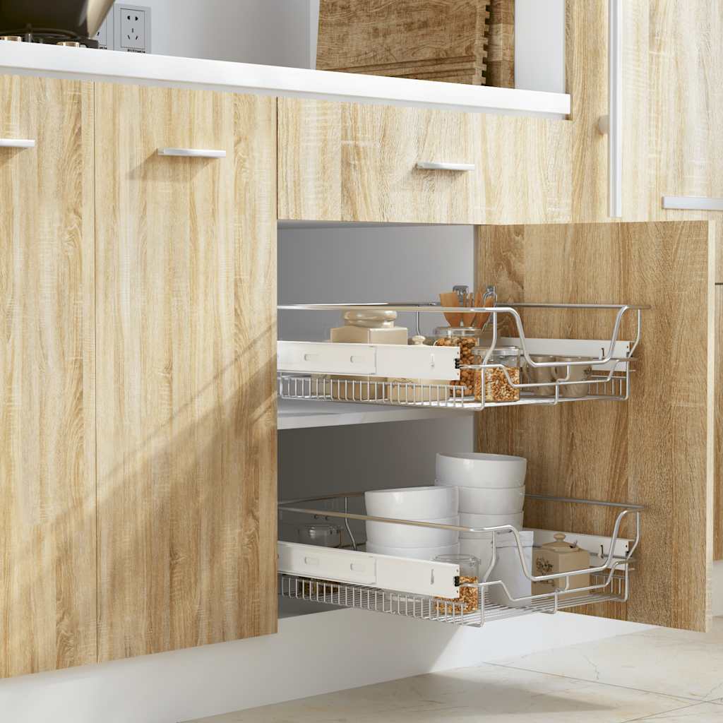 Cestelli a Rete Estraibili 2 pz 500 mm Argentati - homemem39