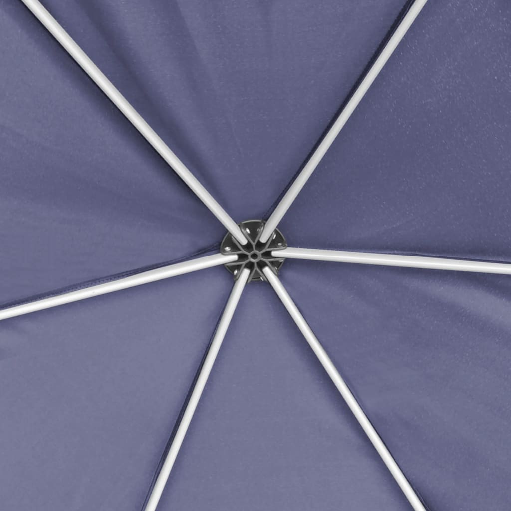 Gazebo Esagonale Pop-Up con 6 Pareti Blu Scuro 3,6x3,1 m | homemem39