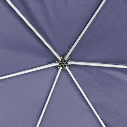 Gazebo Esagonale Pop-Up con 6 Pareti Blu Scuro 3,6x3,1 m | homemem39