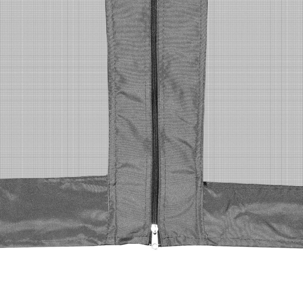 Gazebo Esagonale Pop-Up con 6 Pareti Grigio 3,6x3,1 m | homemem39